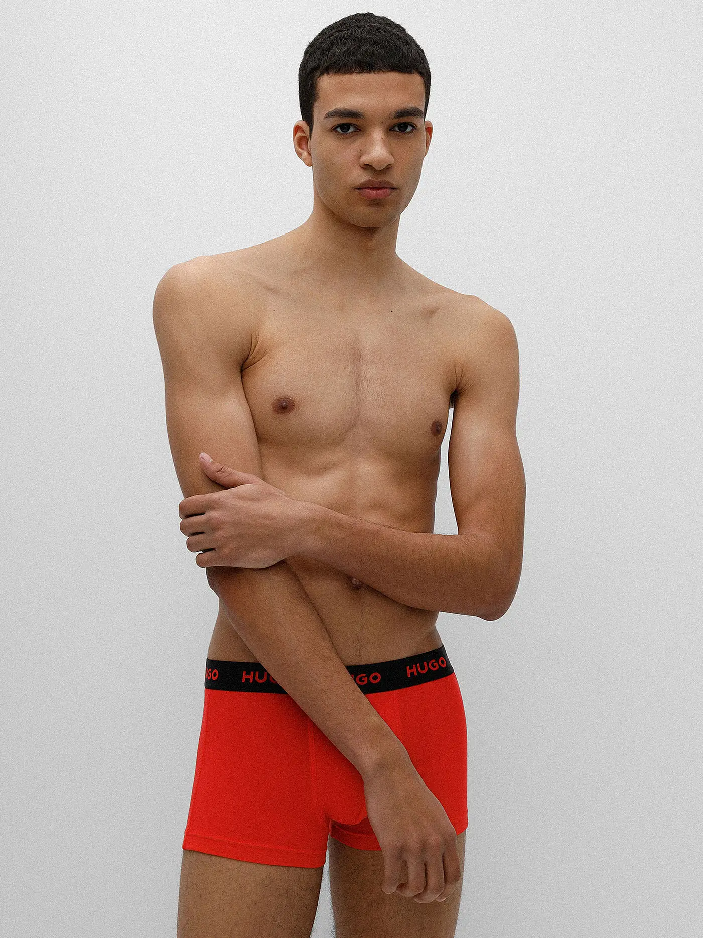 HUGO | Pants 3er Pkg schwarz rot | 